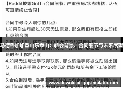 马德鲁加加盟山东泰山：转会背景、合同细节与未来展望